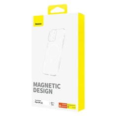 BASEUS Magnetické pouzdro na telefon pro iP 13 Baseus OS-Lucent Series (čiré)