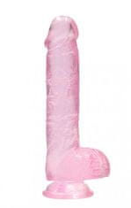 Shots Toys Shots REALROCK Realistic Dildo with Balls Pink 15 cm
