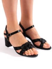 Amiatex Dámske sandále 107731 + Nadkolienky Gatta Calzino Strech, čierne, 38