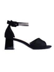 Amiatex Dámske sandále 107738 + Nadkolienky Gatta Calzino Strech, čierne, 39