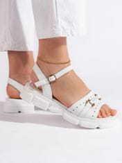 Amiatex Dámske sandále 107746 + Nadkolienky Gatta Calzino Strech, biele, 37