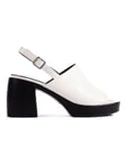 Amiatex Dámske sandále 107778 + Nadkolienky Gatta Calzino Strech, biele, 36