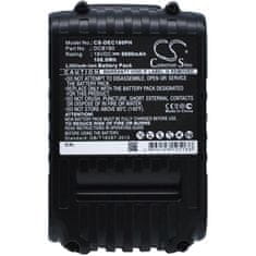 CameronSino Batéria pre DeWalt 120v Max, DCL510, DCB127 a dalšie (ekv. DeWalt DCB183), 18 V, 6 Ah, Li-Ion