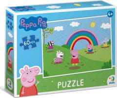 Dodo Toys Puzzle Prasiatko Peppa: Dúhové radovánky 60 dielikov