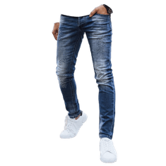 Dstreet Pánske džínsové nohavice TREFA tmavomodré ux4294 s31