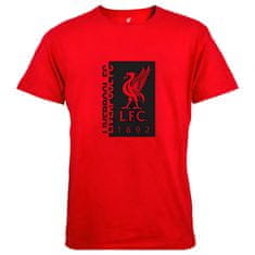 FAN SHOP SLOVAKIA Tričko Liverpool FC, červeno-čierne, bavlna | S