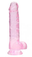 Shots Toys Shots REALROCK Realistic Dildo with Balls Pink 19 cm