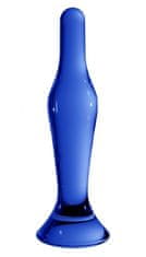 Shots Toys Shots Chrystalino Flask blue sklenené dildo