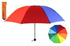 Teddies Dáždnik skladací farebný 25cm kov/látka