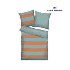 Herding TOM TAILOR posteľná bielizeň Bold Stripes 70x90cm / 140x200cm Warm Coral & Fresh Sage