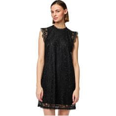 Pieces Dámske šaty PCOLLINE Regular Fit 17146419 Black (Veľkosť L)