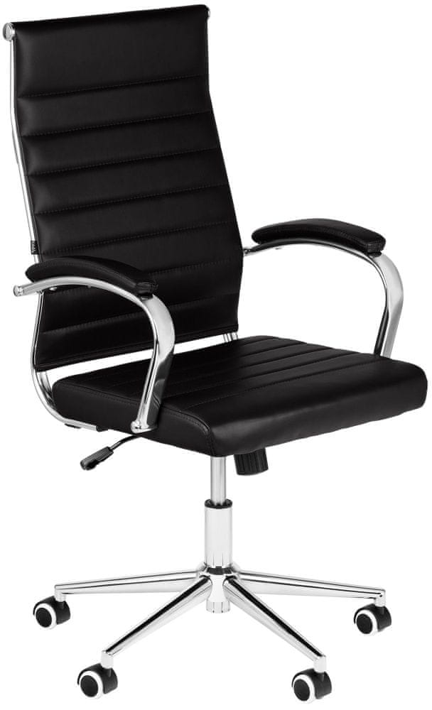 BHM Germany Kancelárska stolička Mollis, syntetická koža, čierna