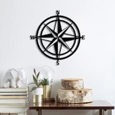 Dalenor Nástenná dekorácia Compass, 55 cm, čierna