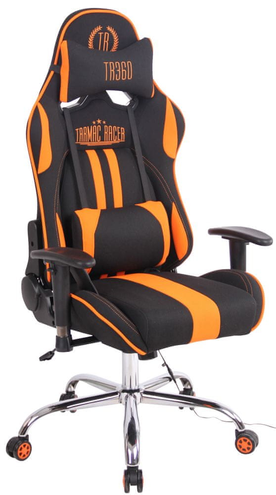 BHM Germany Kancelárska stolička Limit XM s masážnou funkciou, textil, čierna / oranžová