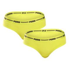 Puma 2PACK dámske brazílske nohavičky žlté (603043001 021) - veľkosť L