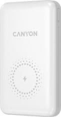 Canyon powerbanka PB-1001W, 10000mAh, PD&QC3.0, biela