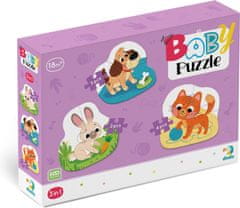 Dodo Toys Baby puzzle Domáci miláčikovia 3v1 (2,3,4 dielikov)