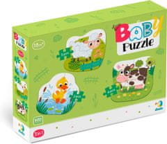 Dodo Toys Baby puzzle Zvieratká zo statku 3v1 (2,3,4 dielikov)