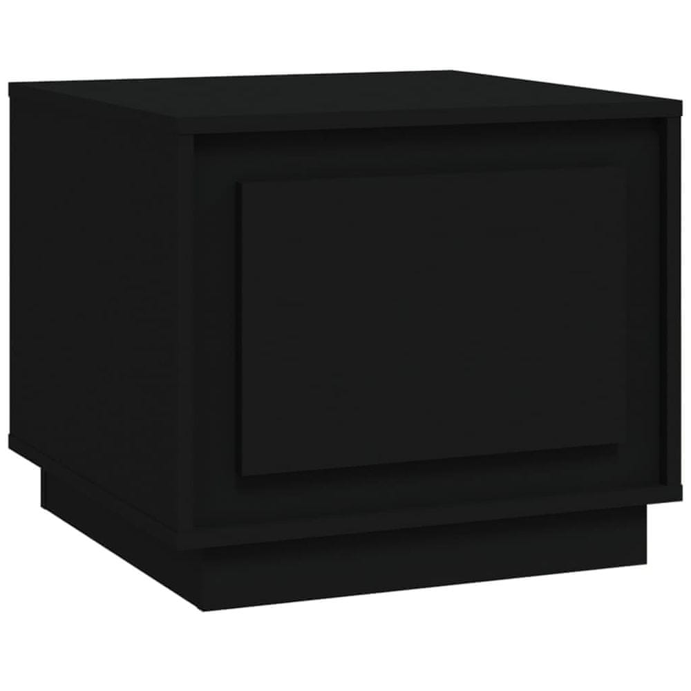 Vidaxl Konferenčný stolík čierny 51x50x44 cm kompozitné drevo