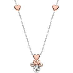 Disney Nádherný strieborný bicolor náhrdelník Minnie Mouse NS00016TRWL- 157.CS