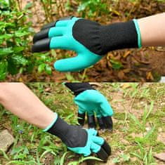 Netscroll Záhradné rukavice s plastovými pazúrmi, rukavice na záhradu, vynikajúce na ochranu pri kopaní, trhaní, rýchlení a siatí, Gardenstar