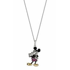 Disney Slušivý strieborný náhrdelník Mickey Mouse CS00039HZML-P.CS (retiazka, prívesok)