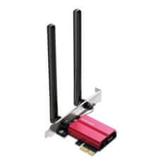 TP-LINK Sieťová karta Mercusys MA86XE AXE 5400, WiFi 6E, Bluetooth 5.3, 574Mbps 2,4/5/6GHz, PCI-e