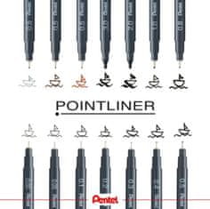 Pentel PENT.S20P-1A POINTLINER BLACK 0,1MM