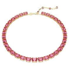Swarovski Výrazný náhrdelník s ružovými kryštálmi Millenia 5683429