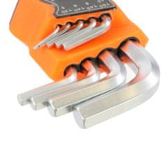 botle Allenové kľúče dlhé 9 ks 1,5-10 mm s guľôčkovými koncovkami tvrdé puzdro