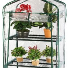 botle Mini skleník Balkónový záhradný regál 4 police 155x69x49 cm