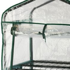 botle Mini skleník Balkónový záhradný regál 4 police 155x69x49 cm
