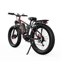 Duotts DUOTTS S26 26" elektrický bicykel 130Nm s 48V 19.2AH batériou Dva motory a Shimano