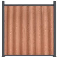 Vidaxl Plotový panel hnedý 1045x186 cm WPC