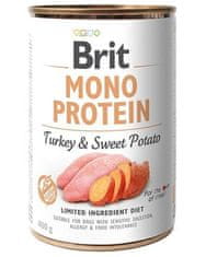 Brit Brit Mono Protein Turkey &amp; Sweet Potato 400 g konzerva pre psy