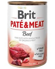 Brit Brit Paté & Meat Beef 400 g konzerva pre psy