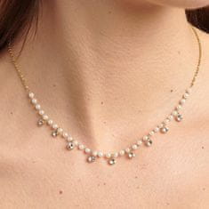 Brosway Očarujúce pozlátený náhrdelník s perlami Chant BAH84