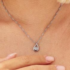 Brosway Krásny oceľový náhrdelník so zirkónom Ribbon BBN29