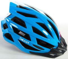 Dámska cyklistická prilba - Modrá Biela Ružová - 58-61 cm
