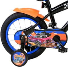 Volare Detský bicykel Hot Wheels – chlapčenský – 14 palcový – čierna oranžová modrá