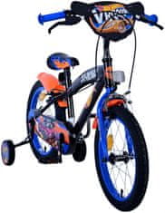 Volare Detský bicykel Hot Wheels - chlapčenský - 16 palcový - čierna oranžová modrá - dve ručné brzdy