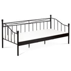 Autronic - posteľ jednolôžková 90x200, kov čierny matný - BED-1905 BK