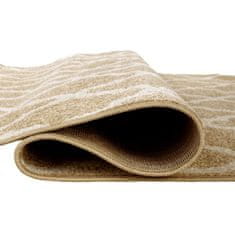 KONDELA Koberec, béžová/vzor v slonovinovej, 57x90 cm, NALA