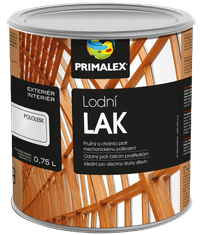 Primalex Lodný lak na drevo bezfarebný pololesklý 5 L