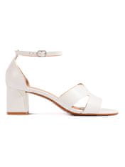 Amiatex Dámske sandále 107858 + Nadkolienky Gatta Calzino Strech, biele, 39