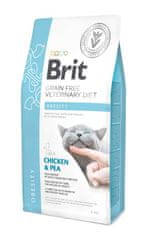 Brit Brit Veterinary Diets GF cat Obesity 2 kg krmivo pre mačky