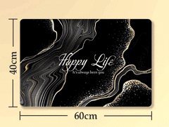 Camerazar Absorpčná podložka s protišmykovým povrchom, čierna pena, 40x60 cm