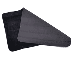 Camerazar Čierna kúpeľňová rohožka s protišmykovou gumou a absorpčnou penou, hladký vzor, 40x60 cm