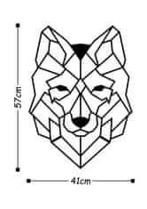 Dalenor Nástenná dekorácia Wolf, 57 cm, čierna