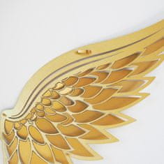Dalenor Nástenná dekorácia Angel Wings, 70 cm, zlatá
